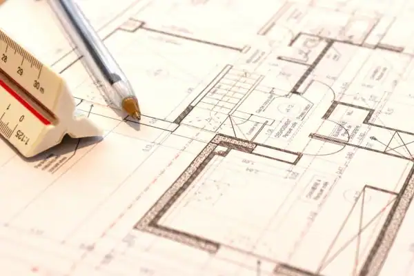 Image of architect Oldbury drawings